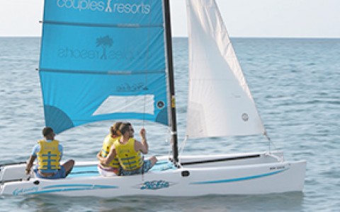 Hobie Cat Sail at Couples Tower Isle Hobie Cat Sail at Couples Tower Isle