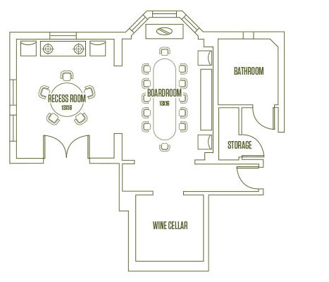 Layout map of event spaces