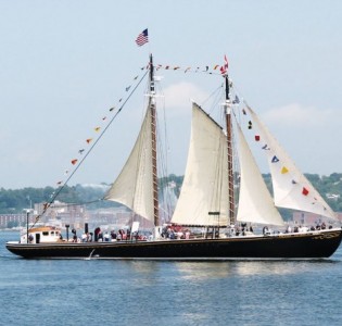 Grand Banks floating Oyster Bar
