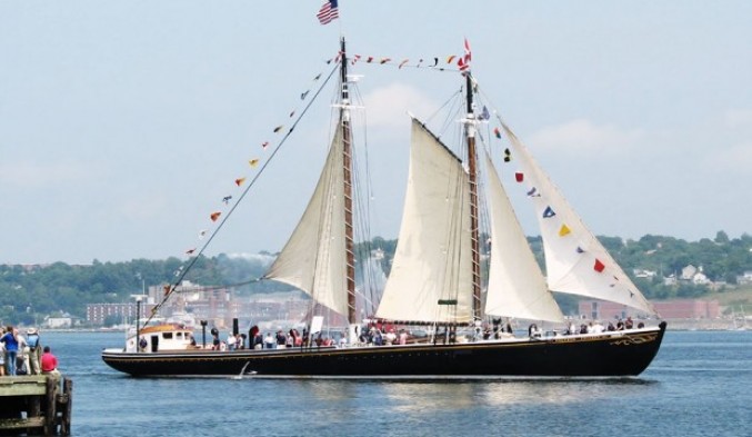 Grand Banks floating Oyster Bar