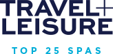banner that reads "travel leisure Top 25 Spas"